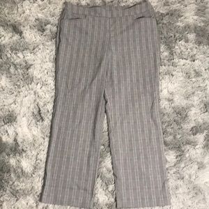 Gray striped pants